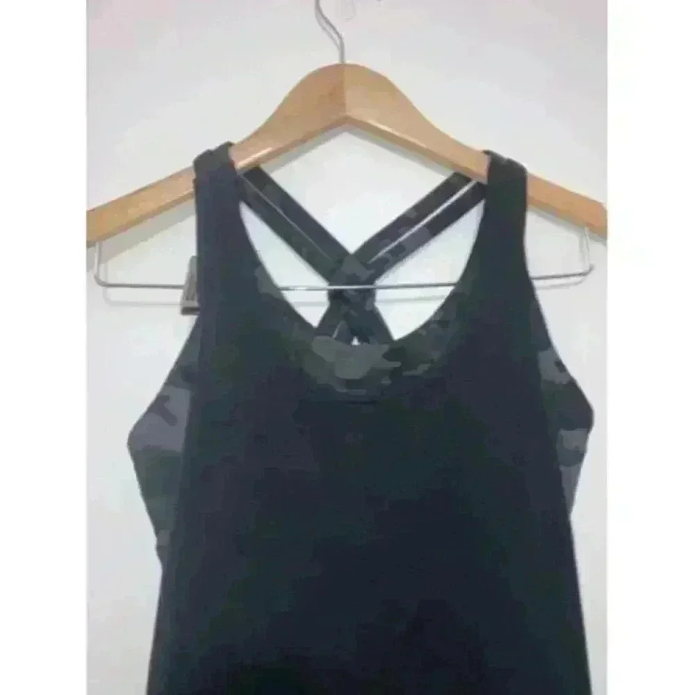 FABLETICS Giselle Powertouch Built-in Sports Bra Swing Camo Tank Top Size XXS - Picture 3 of 8